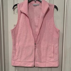 Kim Rogers Light Pink Zip-Up Vest
